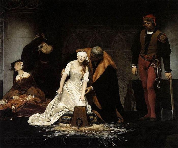 Paul Delaroche The Execution of Lady Jane Grey Spain oil painting art